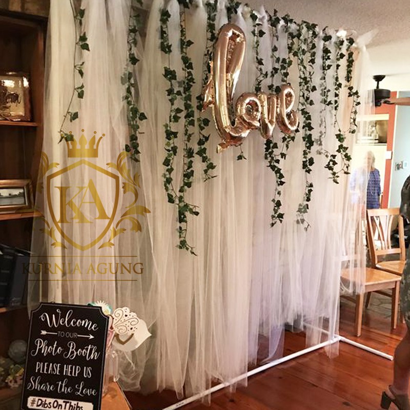 Kain Tile Tulle Tila  Souvenir Dekorasi Wedding Veil Aksesoris Tidak Melar PerMeter Murah