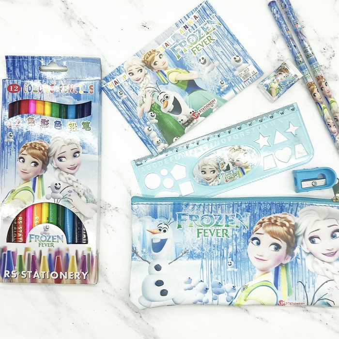 

Tempat pensil frozen set alat tulis dan pensil warna - MH