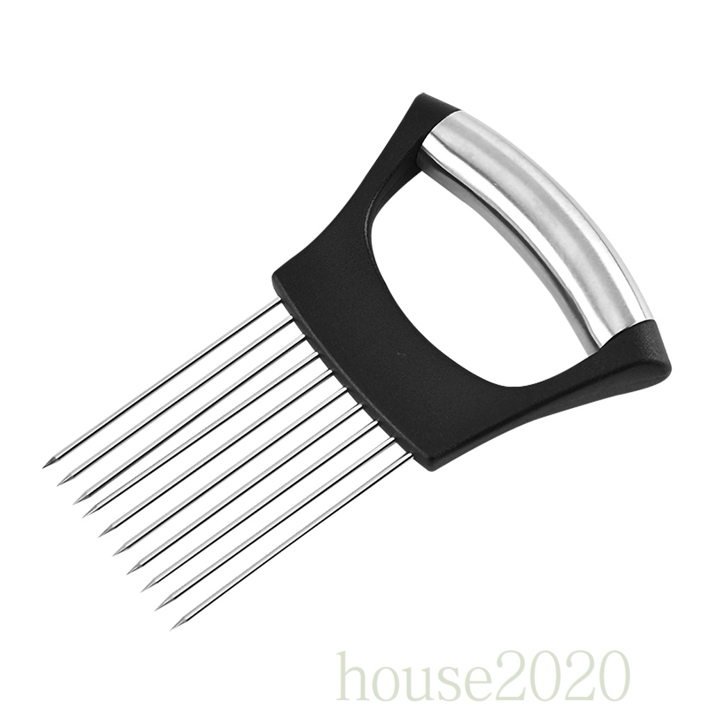 [HOUSE2020]Onion Slicer Stainless Steel Onion Needle Portable Vegetable Slicer Kitchen Accessory, Type 1