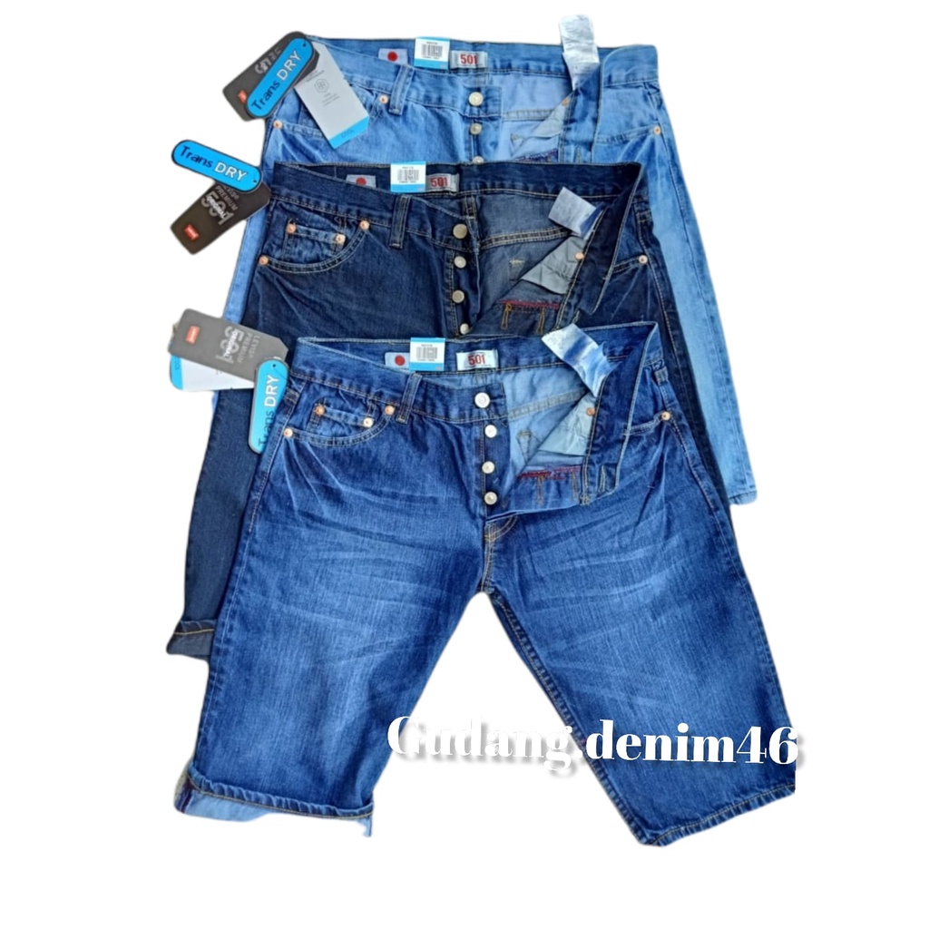 Celana Levis 501Jeans Pendek Pria