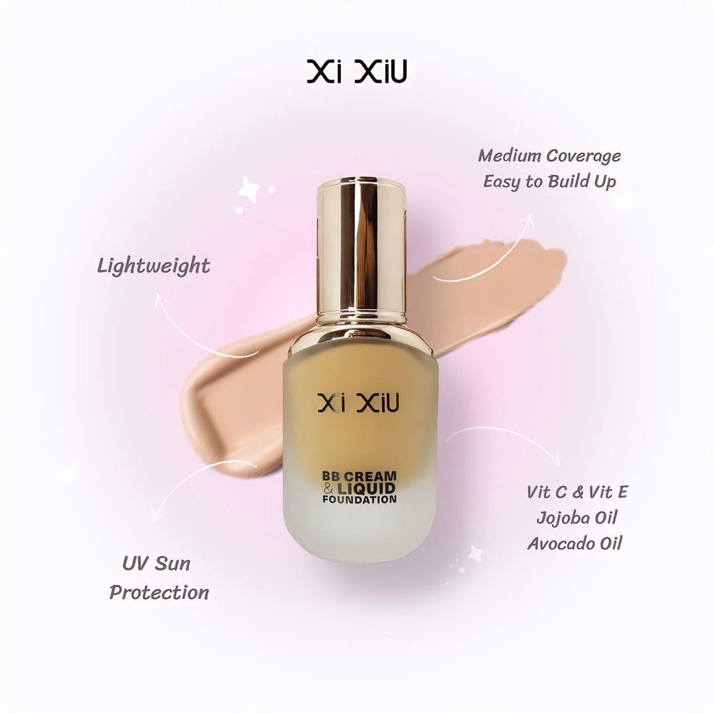 ⭐BAGUS⭐ XI XIU DIVINE BB Cream + Liquid Foundation 30gr | Foundation Cream Matte Waterproof