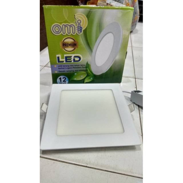 Lampu downlight led panel 12 watt kotak ib plafon