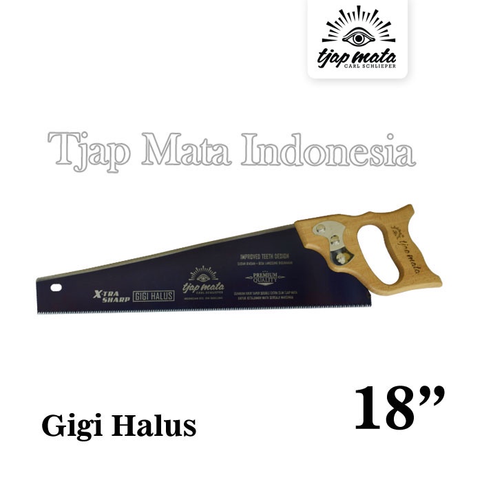 TJAP MATA / CAP MATA GERGAJI TANGAN /KAYU/ 18" GG ORDINARY (GG HALUS)