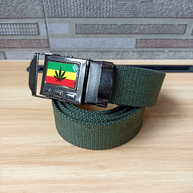 Ikat Pinggang Pria Sabuk Katun Kanvas Gesper Rasta Jepit Men Belt S048