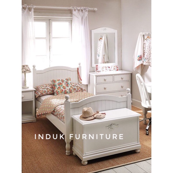 SET KAMAR TIDUR ANAK MINIMALIS MODERN PUTIH GLOSY. SET KAMAR TIDUR