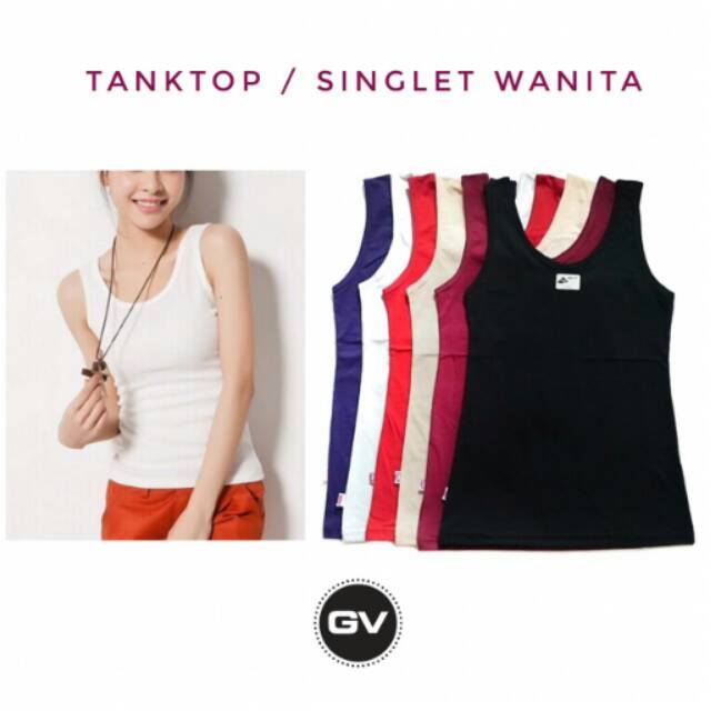 Singlet wanita / tanktop dewasa / kaos dalam wanita