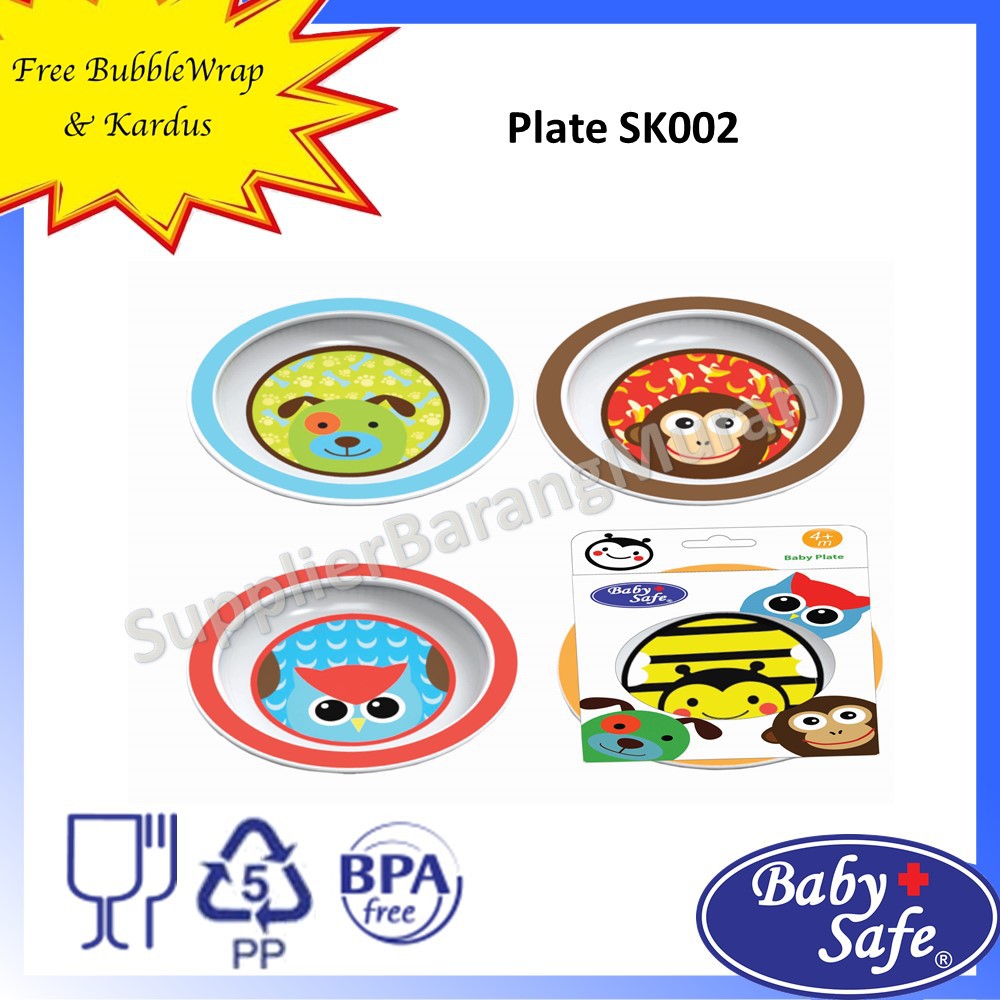 Baby Safe Plate SK002 IB0082 piring makan anak BPA Free