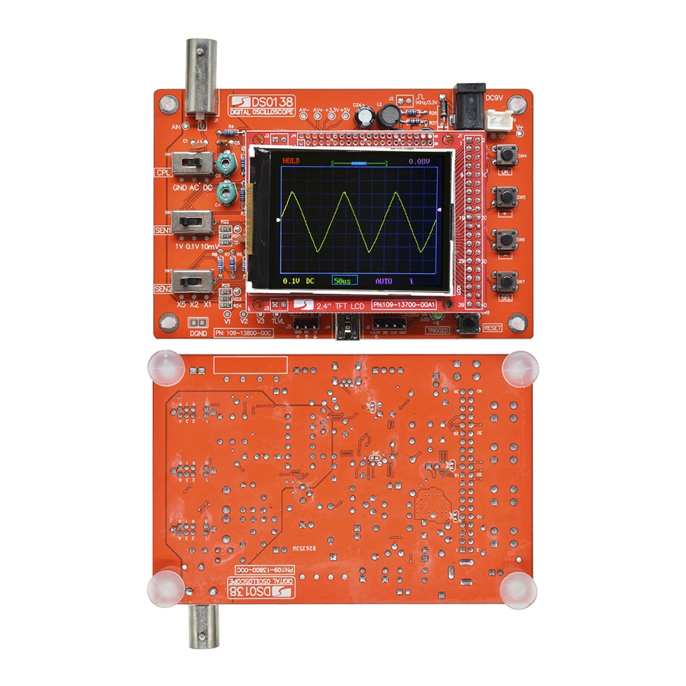 Dso138 2.4 &quot;TFT Digital Osiloskop Cortex-M3 1Mbps Case Akrilik