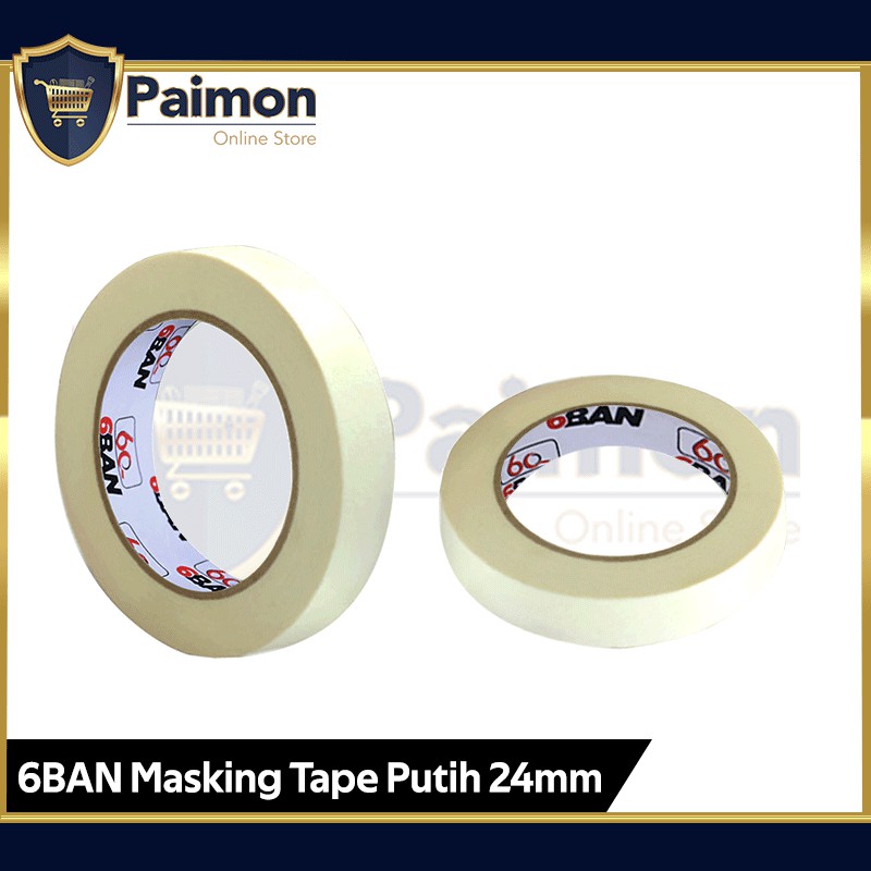 

Lakban Kertas 1 Inch | Masking Tape 1 Inch 24mm Lebih Kuat 6BAN
