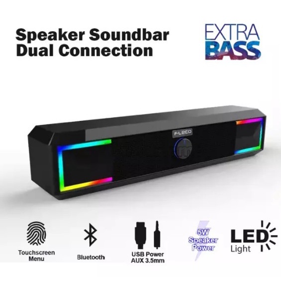 COD Speaker Bluetooth Digital Sound Bar FLECO F-590BT /USB /Speaker Aktif