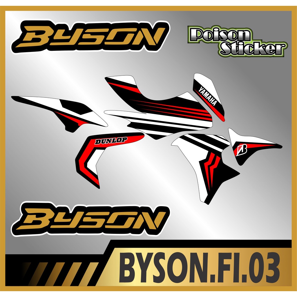 STRIPING STICKER BYSON FI STIKER BYSON FI NEW STICKER LIS LIST BYSON FI CODE 03