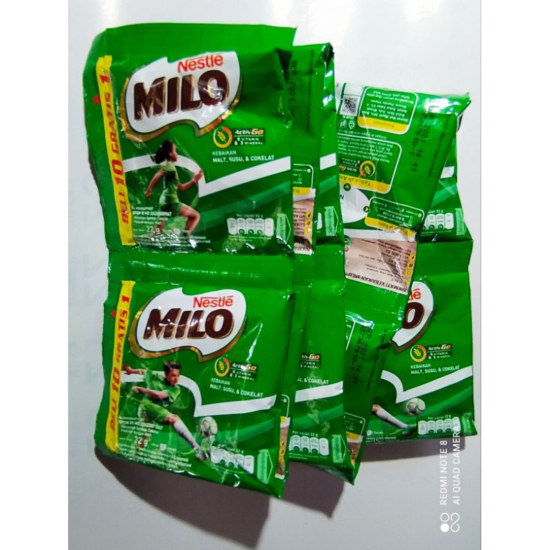 

1 rcg milo renceng 22 gram 10 sachet