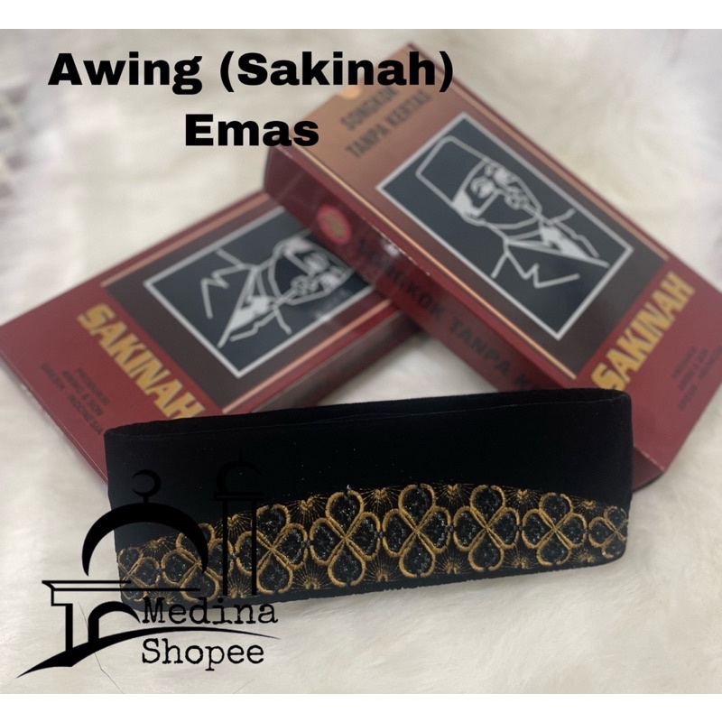 Songkok / peci AWING SAKINAH tipe gabardin 100% Original