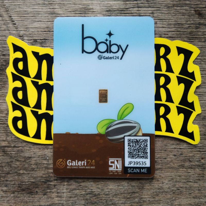 LOGAM MULIA GALERI24 BABY BERAT 0,1 GRAM FINE GOLD UBS 999,9 %