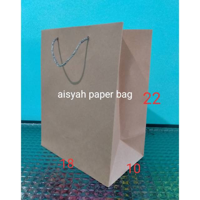 

PAPER BAG/ TAS KERTAS UKURAN 18X11X22