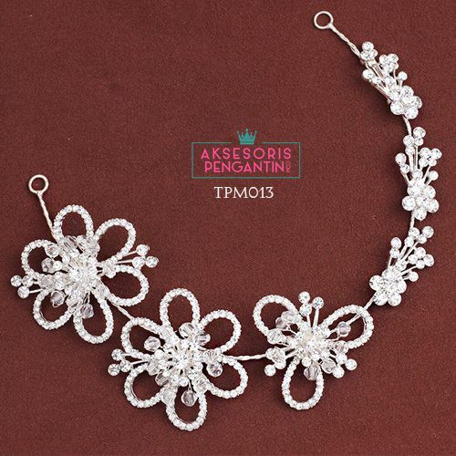 [PALING LARIS] HEADPIECE AKSESORIS PENGANTIN HAIRBAND TIARA WEDDING TPM013