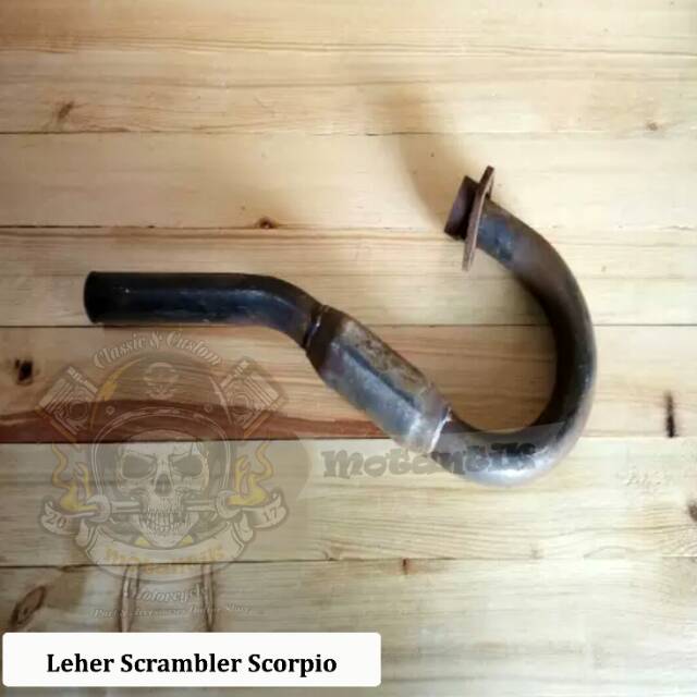 Leher Knalpot Scrambler Scorpio