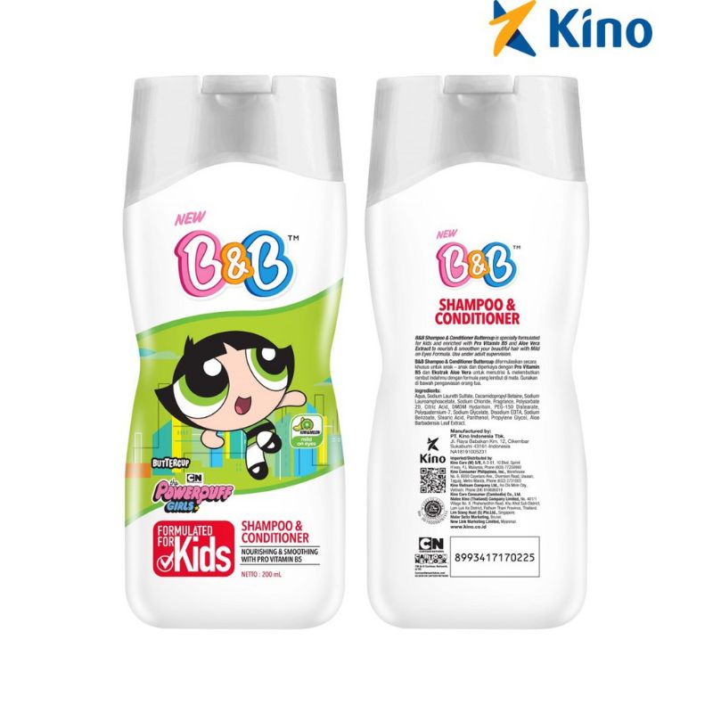 B&amp;B Kids Shampoo &amp; Conditioner 200ml