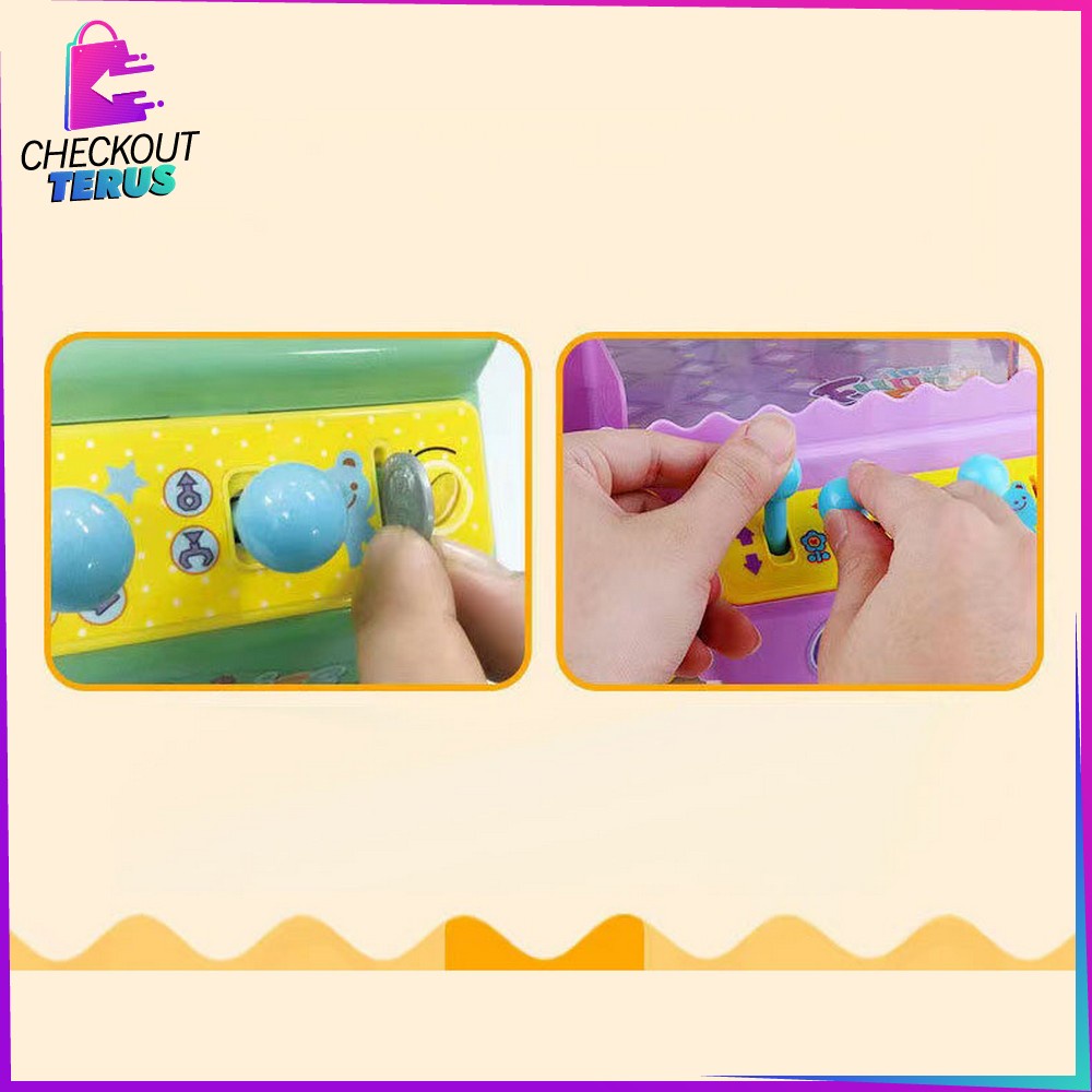 CT M279 Mainan Anak Mesin Capit Mini Doll Machine Mesin Tangkap Boneka Mainan Edukasi Anak Mesin Capit Boneka