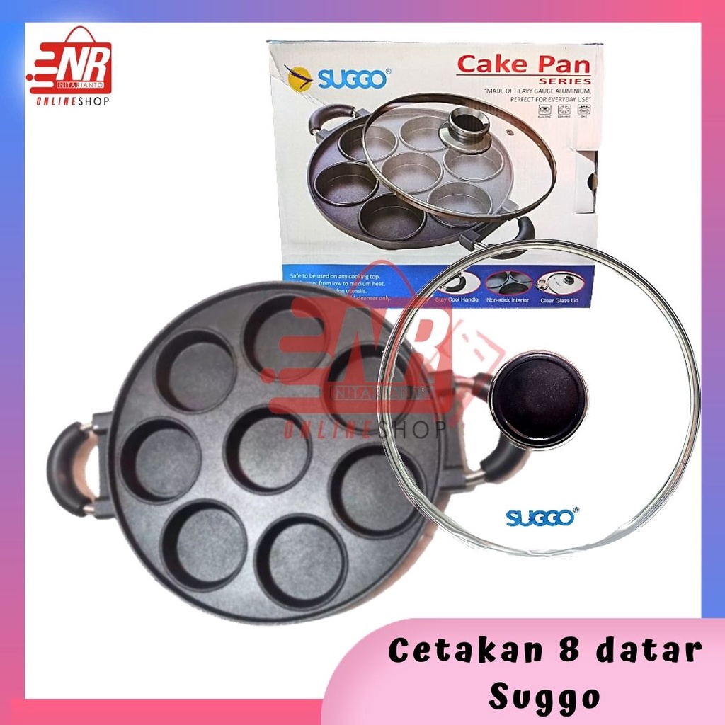 Cetakan kue 8 lubang Suggo / Cetakan Martabak mini / cetakan suggo / Cetakan Kue