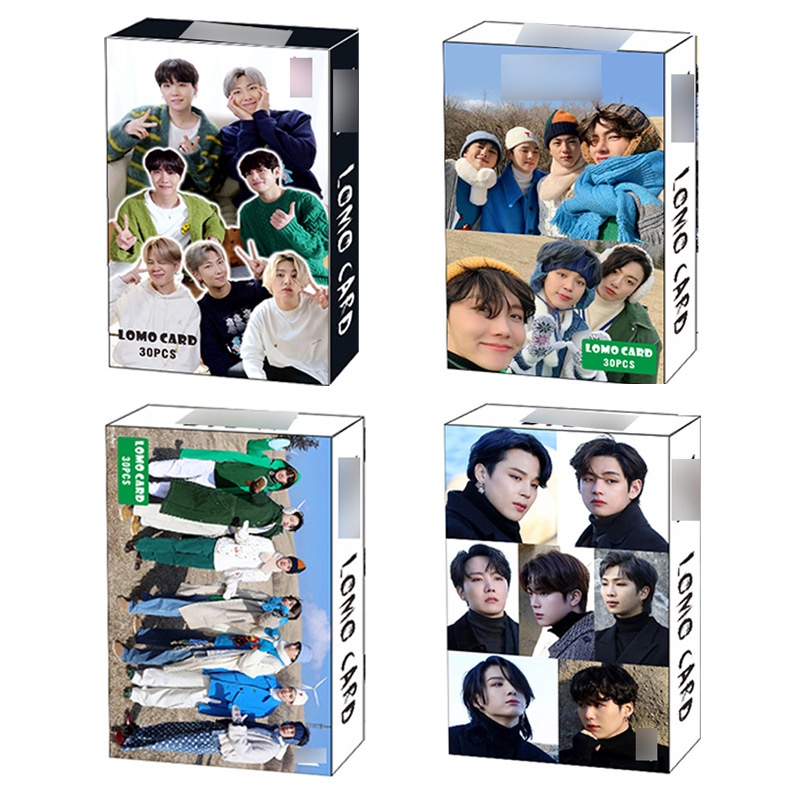 30pcs Kartu LOMO Foto BTS 2021 Anti Peluru Untuk Musim Dingin