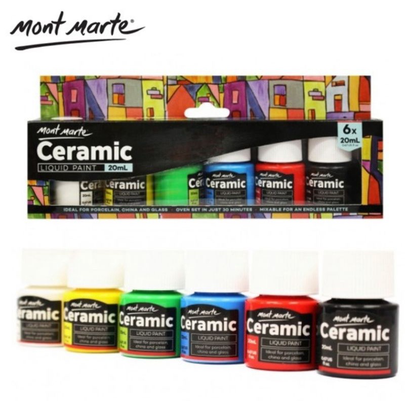 

MONT MARTE CERAMIC PAINT 1 SET ISI 6 x 20ml