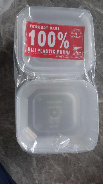 Waka Thinwall Op1413 / Kotak Makan Transparan Tutup Tersambung [500 Ml]