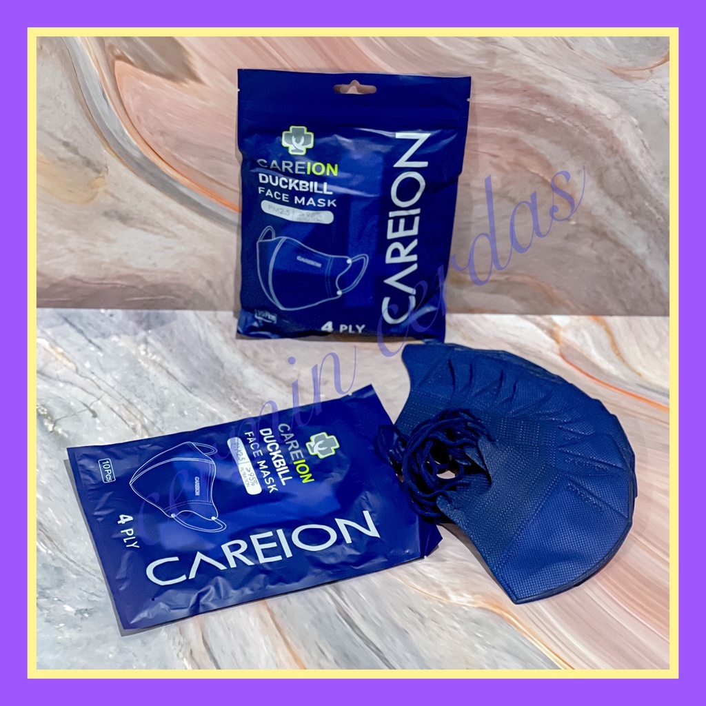 [ Careion ] Masker Duckbill 4 Ply isi 10Pcs Model Sensi