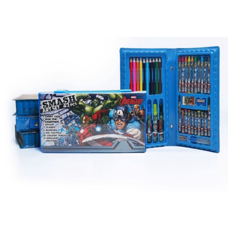 

art set alat mewarnai motif avengers