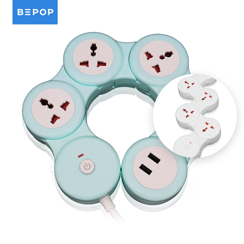 Bepop Stop Kontak Colokan Listrik Smart Power Strip 2 USB Port