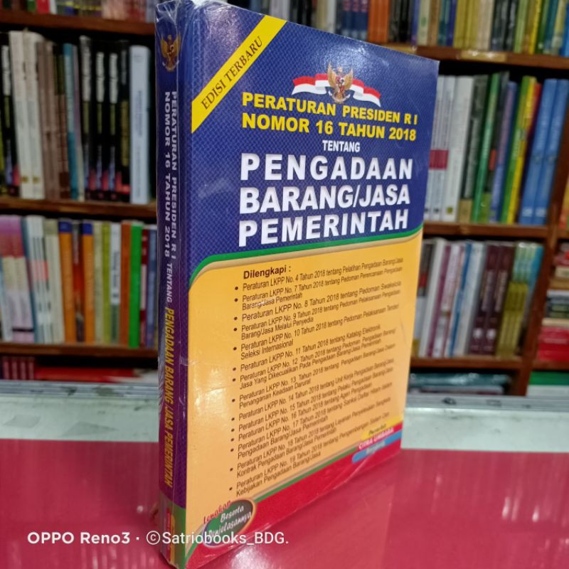 

PERPU RI NO 16 2018 TENTANG PENGADAAN BARANG DAN JASA PEMERINTAH. ORIGINALL
