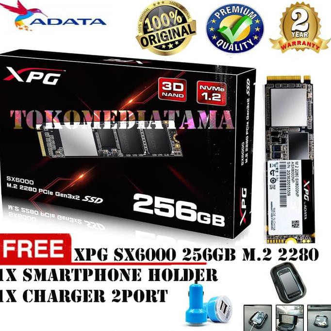 SSD M.2 Adata 256GB PCIe / NVMe SX6000 XPG Internal SSD Slot M2 PCIe