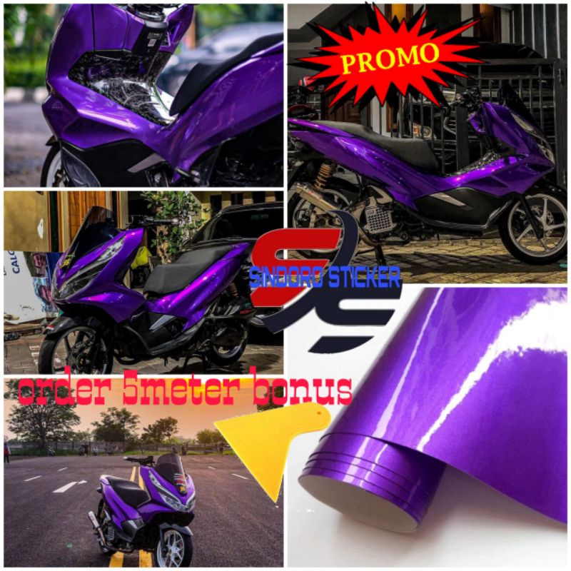 Skotlet motor ungu candy Sekotlet motor ungu candy metalik Scotlet motor ungu candy metalik Stiker m