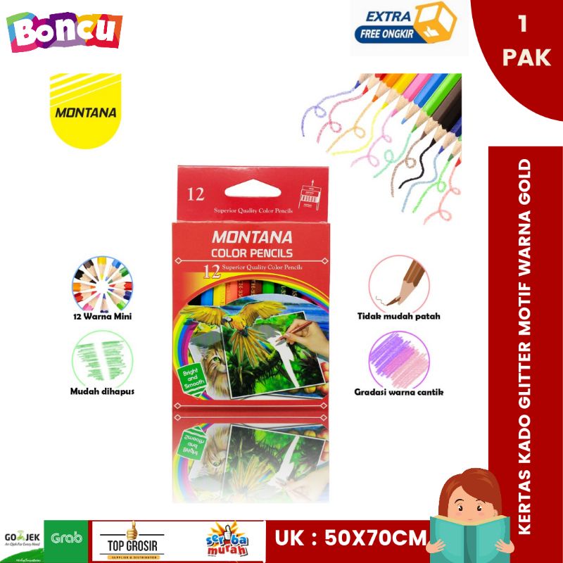 

Pensil Warna Montana TH-350 / 12 Warna / pensil warna montana pendek/ pensil warna murah BEST SELLER