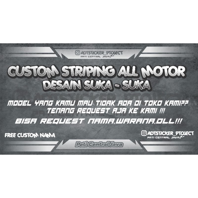custom Striping all motor BISA REQUEST DESAIN