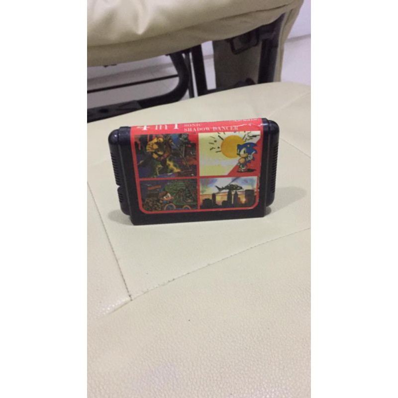 Kaset Sega Md1 Bootleg 4 in 1 Tested