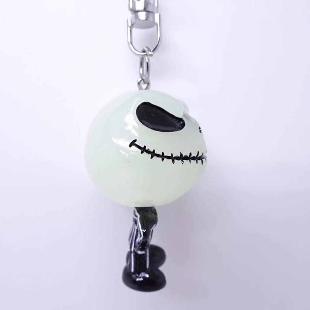 【 ELEGANT 】 Gantungan Kunci Ghost Kartun Skeleton Liontin Tempat Kunci Skeleton Keyiing Skull Keychain