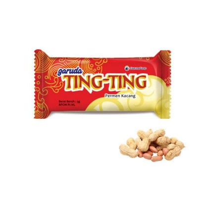 

Ting-Ting Garuda 125gr/ Permen Ting-Ting / Permen Kacang