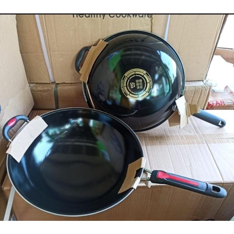 Wajan anti lengket wajan enamel wajan jumbo