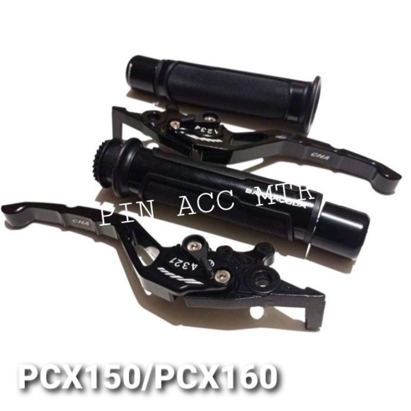 PAKET VARIASI PNP PCX150/PCX160 HANGRIP GAS BARRACUDA + HANDLE REM CENSI ( PNP PCX150 / PCX160 )( ADV 150)