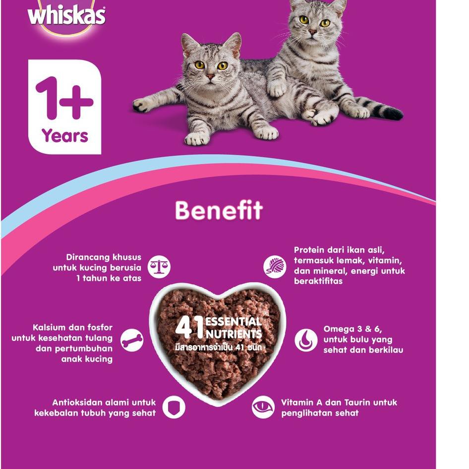 Pqd 034 Whiskas Makanan Kucing Basah Pouch Rasa Chicken Tuna