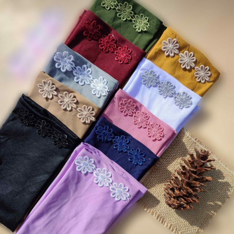 Manset Tangan Jempol Handsock Renda Flower