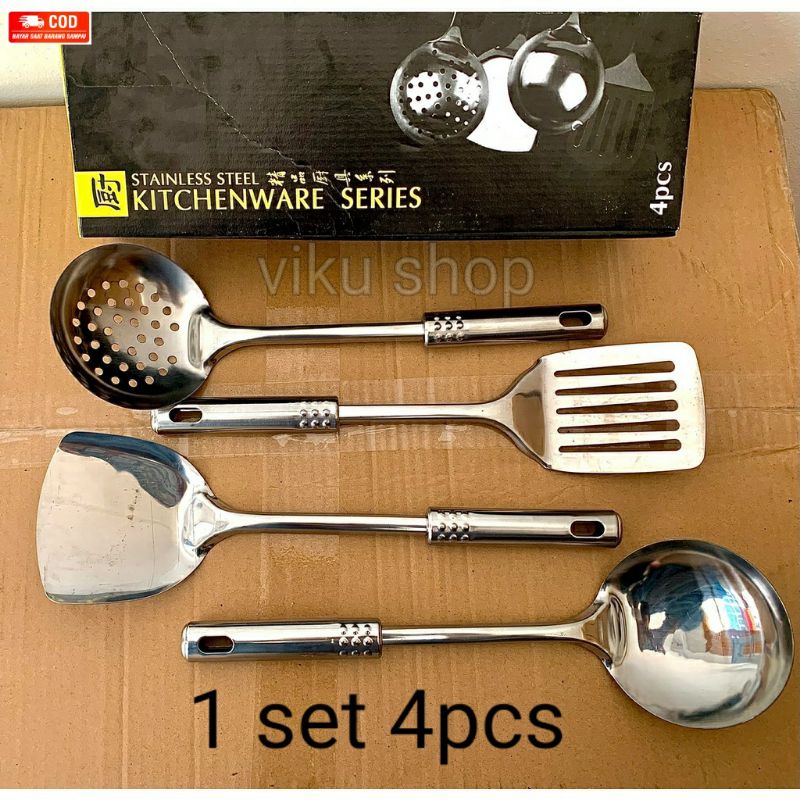 Kitchenware 4pcs Spatula Set Sutil Sodet Stainless