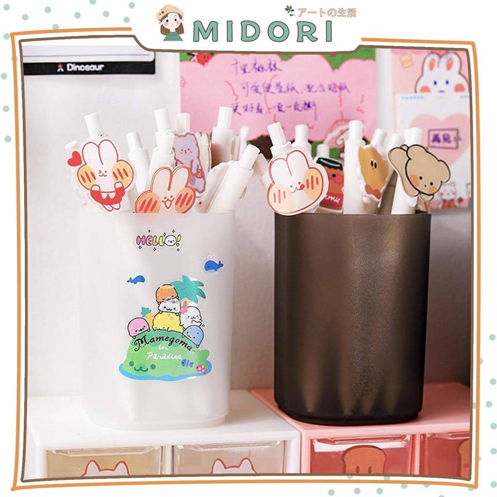 

[MIDORI] Tabung Pensil Transparan Pen Holder Aesthetic Desk Decor - F0046