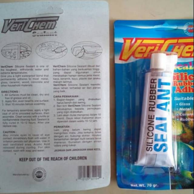 

Lem Sealant/Kaca/Kayu/Karet 70gram