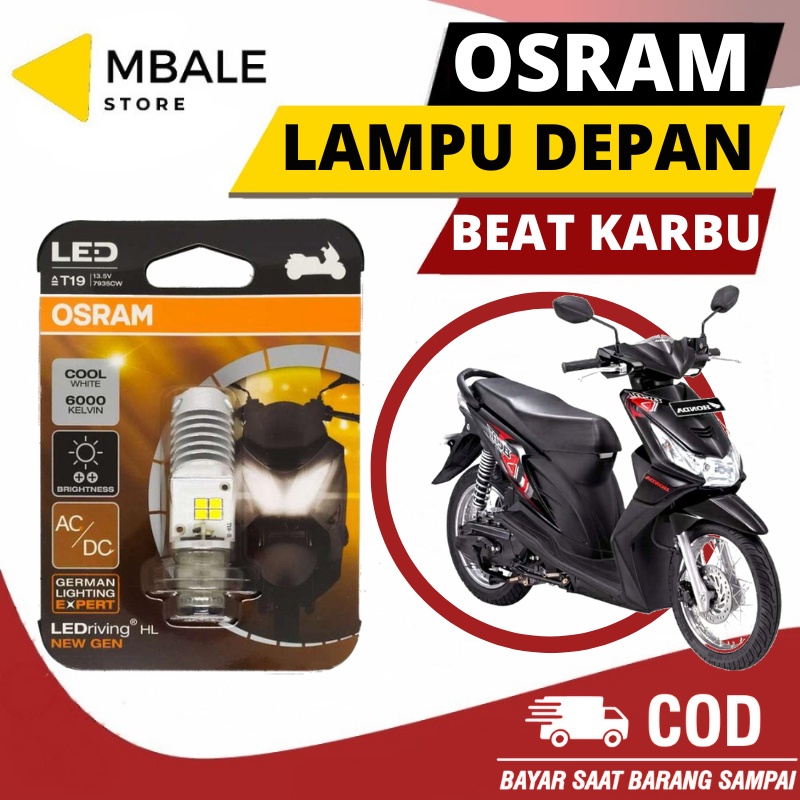 lampu depan led honda beat karbu original osram