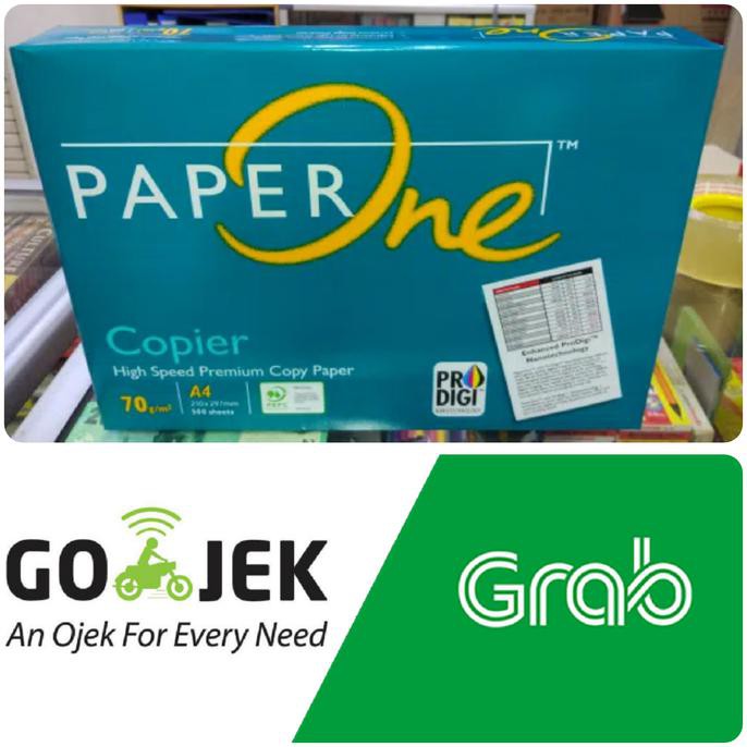 

Khusus GOJEK/GRAB kertas hvs A4 70 gr Paperone
