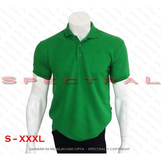 Spectral Hijau Emerald Polo Shirt S M L XL XXL XXXL Kaos Spectral Hijau Emerald Polo Shirt S M L XL XXL XXXL Kaos