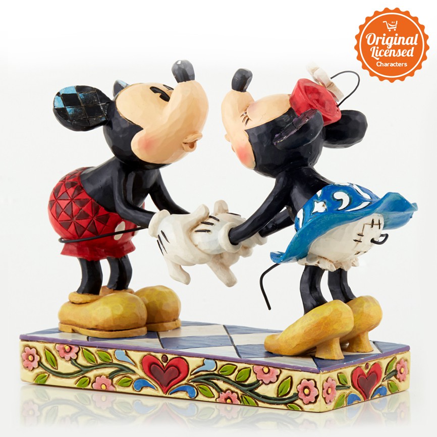 Disney Traditions Mickey & Minnie Kissing Figurine