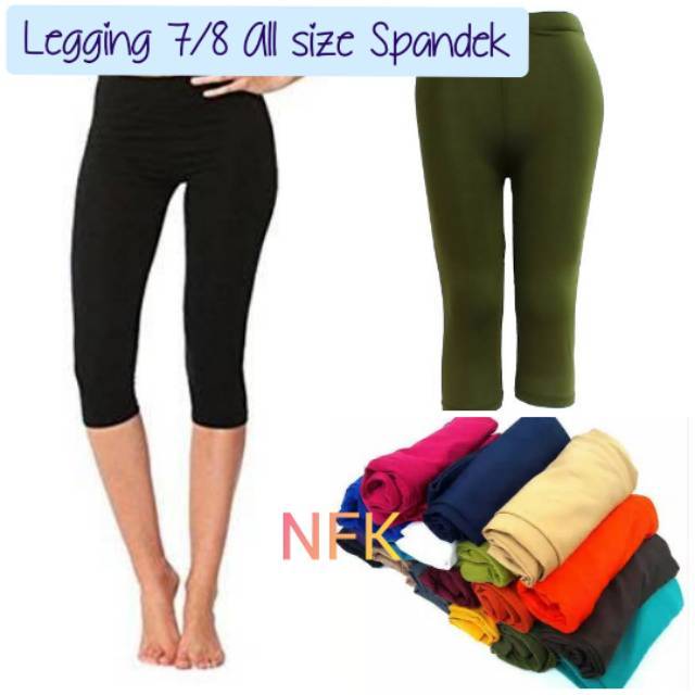  Legging  7 8 All size Bahan Spandek Celana Legging Remaja  